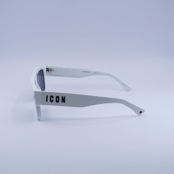 🕶️ New Dsquared2 ICON 0008/S 0VK6 IR Sunglasses - White Frame, Grey Lenses - Picture 7 of 10